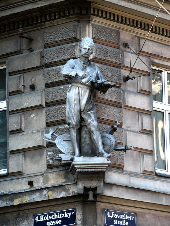 Памятник Ежи Кулчицкому в Вене